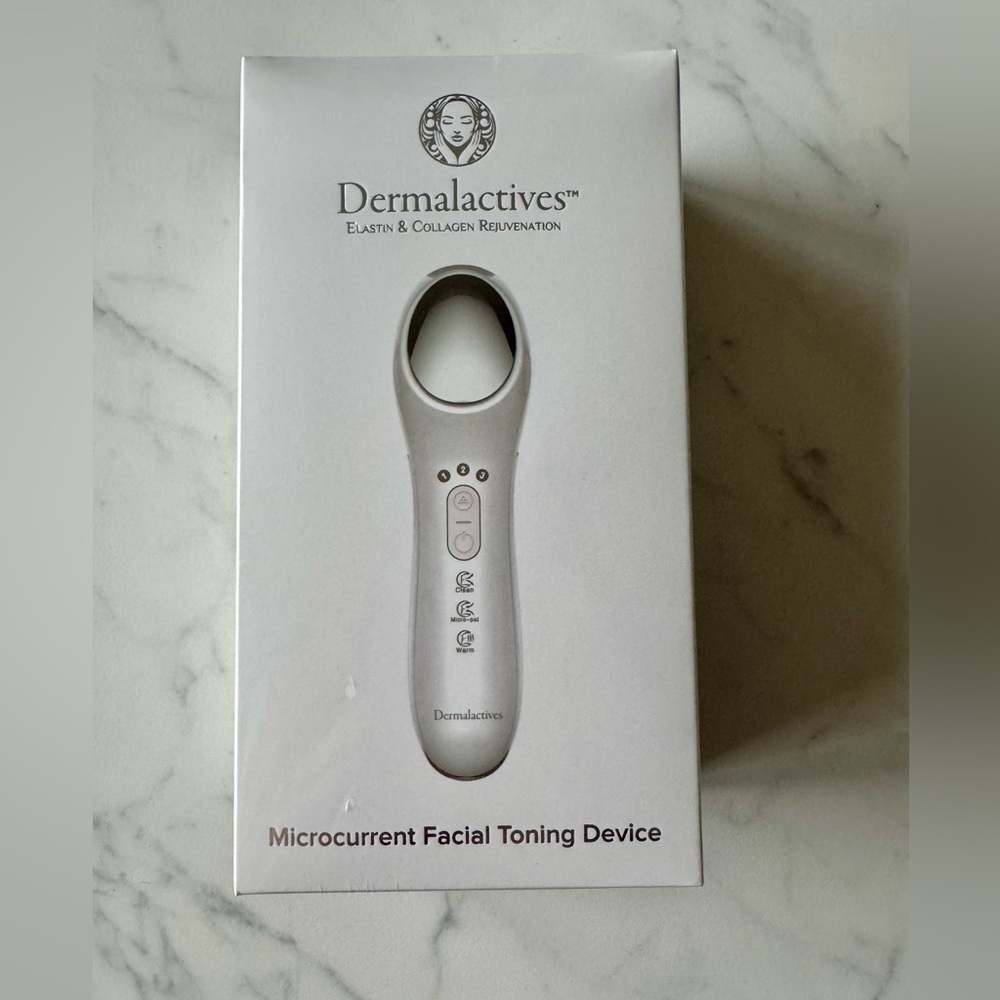 Dermalactives White Microcurrent Facial Toning Device